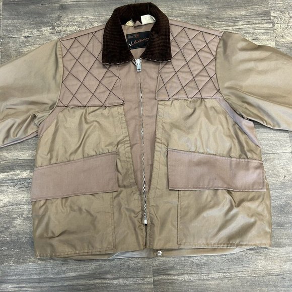 Vintage Sears Ted Williams Field Hunting Jacket Tan/Brown Men Size Large - Picture 2 of 12